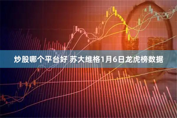 炒股哪个平台好 苏大维格1月6日龙虎榜数据